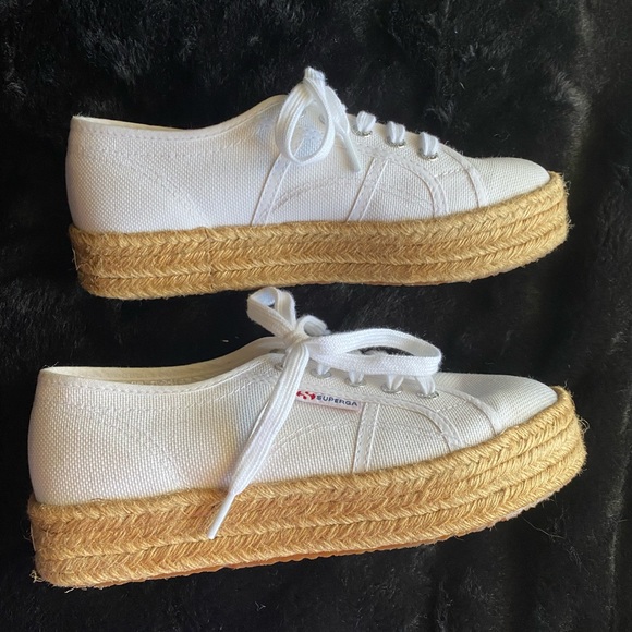 Superga white rope platform shoes - Picture 3 of 7